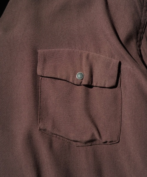 DEL MAR sportswear(デルマースポーツウェア)の「DEL MAR sportswear / SNAP-UP GABARDINE SHIRTS(シャツ/ブラウス・メンズ・ブラック/レオパード/ブラウン・MEDIUM/SMALL/LARGE)」の15枚目の写真