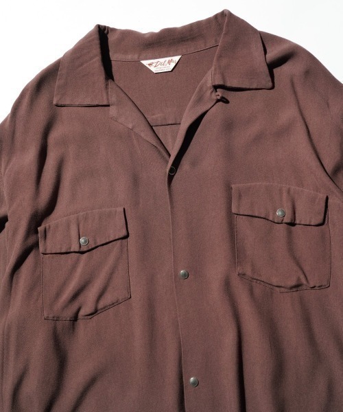 DEL MAR sportswear(デルマースポーツウェア)の「DEL MAR sportswear / SNAP-UP GABARDINE SHIRTS(シャツ/ブラウス・メンズ・ブラック/レオパード/ブラウン・MEDIUM/SMALL/LARGE)」の13枚目の写真