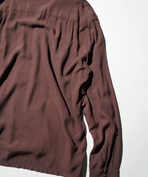 DEL MAR sportswear(デルマースポーツウェア)の「DEL MAR sportswear / SNAP-UP GABARDINE SHIRTS(シャツ/ブラウス・メンズ・ブラック/レオパード/ブラウン・MEDIUM/SMALL/LARGE)」の10枚目の写真