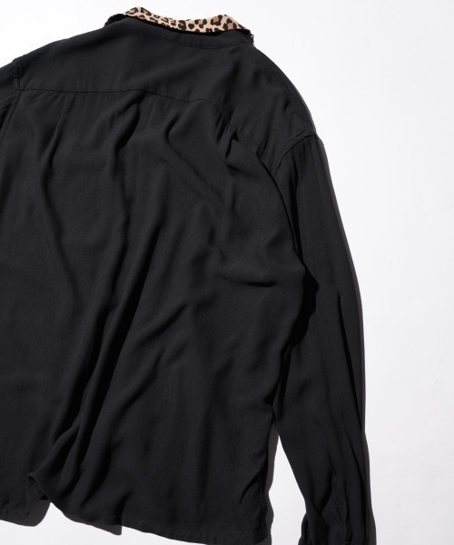 DEL MAR sportswear(デルマースポーツウェア)の「DEL MAR sportswear / SNAP-UP GABARDINE SHIRTS(シャツ/ブラウス・メンズ・ブラック/レオパード/ブラウン・MEDIUM/SMALL/LARGE)」の6枚目の写真