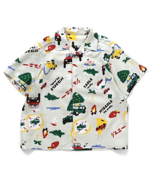 BREEZE(ブリーズ)の「Jimny 総柄シャツ(セットアップ可)(シャツ/ブラウス・キッズ・レッド/キナリ・100/110/80/90/140/120/130)」の8枚目の写真