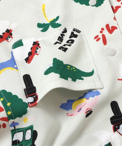 BREEZE(ブリーズ)の「Jimny 総柄シャツ(セットアップ可)(シャツ/ブラウス・キッズ・レッド/キナリ・100/110/80/90/140/120/130)」の13枚目の写真
