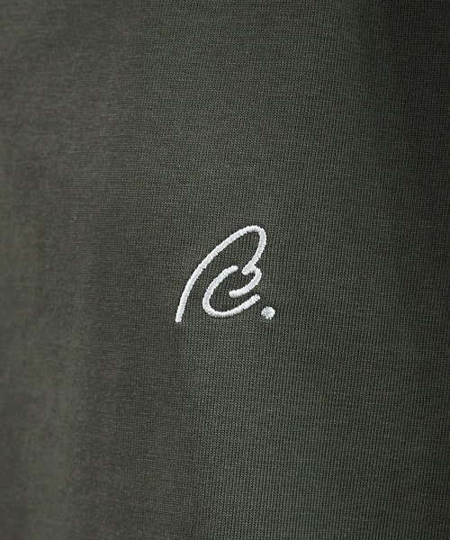 ROCHEM(ローシェン)の「ワンポイントロゴ刺繍フェイクレイヤードTシャツ(Tシャツ/カットソー・メンズ・カーキ/ネイビー/ブラック/ホワイト・L/S/XS/M)」の14枚目の写真
