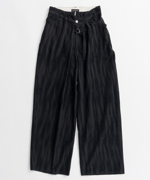 MAISON SPECIAL(メゾンスペシャル)の「【2026Autumn PRE-ORDER】Double-Waist Wide Tuck Pants/ダブルウエストワイドタックパンツ(その他パンツ・レディース・ブラック/カーキ・38/36)」の2枚目の写真
