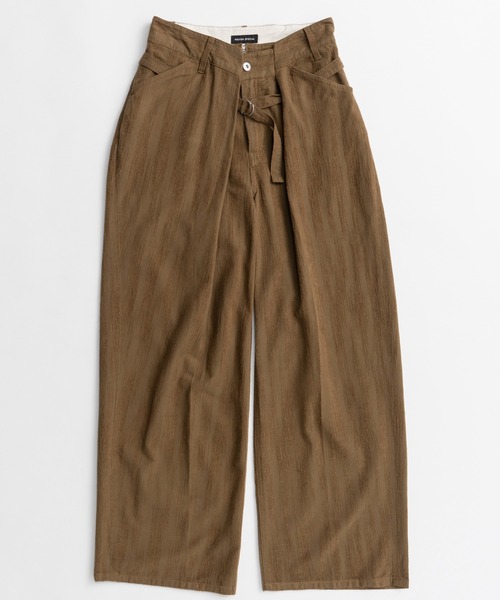MAISON SPECIAL(メゾンスペシャル)の「【2026Autumn PRE-ORDER】Double-Waist Wide Tuck Pants/ダブルウエストワイドタックパンツ(その他パンツ・レディース・ブラック/カーキ・38/36)」の10枚目の写真