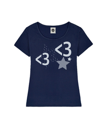HEART TO レディース Uネック スリムフィット 半袖Tシャツ 6 COLORS