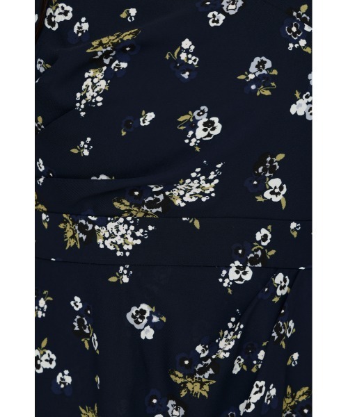 SLY（スライ）の「VINTAGE FLOWER L/OP ヴィンテージフラワーロングワンピース 夏服 秋服（ワンピース・レディース・ネイビー系/ブラウン系その他2・2/1）」の13枚目の写真