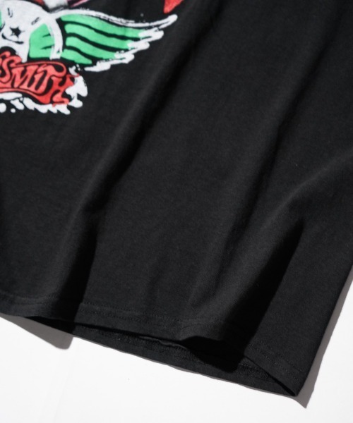 THRIFTY LOOK(スリフティールック)の「THRIFTY LOOK / スリフティールック "AEROSMITH" TEE エアロスミス バンドTシャツ ユーズド加工(Tシャツ/カットソー・メンズ・ブラック系1/ブラック・MEDIUM/X-LARGE/LARGE)」の7枚目の写真