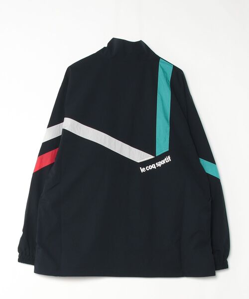 le coq sportif（ルコックスポルティフ）の「裏メッシュウィンドブレーカージャケット（ナイロンジャケット・メンズ・ブラック/ネイビー・L/XL/M/S）」の3枚目の写真