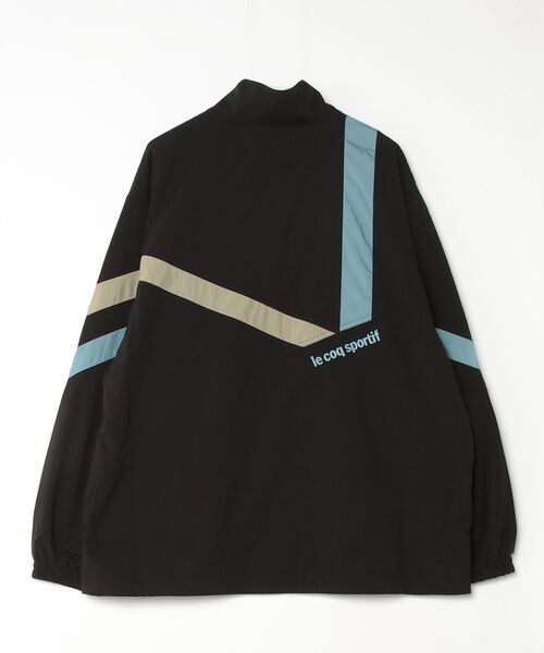 le coq sportif（ルコックスポルティフ）の「裏メッシュウィンドブレーカージャケット（ナイロンジャケット・メンズ・ブラック/ネイビー・L/XL/M/S）」の5枚目の写真