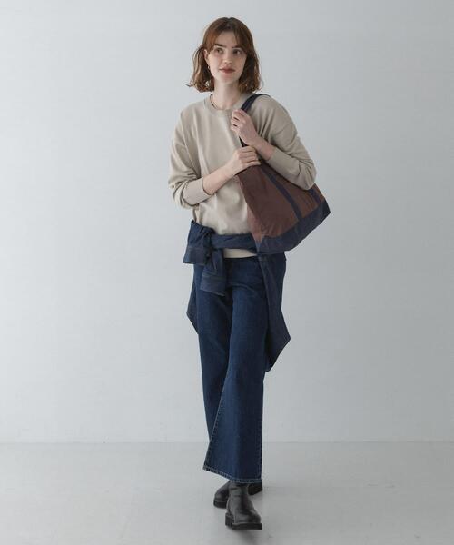 URBAN RESEARCH Sonny Label（アーバンリサーチサニーレーベル）の「SLEEPY WEEKDAY TOTEBAG（トートバッグ・レディース・ネイビー/ブラウン系その他/グリーン・ONE）」の7枚目の写真