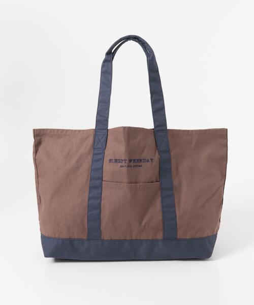 URBAN RESEARCH Sonny Label（アーバンリサーチサニーレーベル）の「SLEEPY WEEKDAY TOTEBAG（トートバッグ・レディース・ネイビー/ブラウン系その他/グリーン・ONE）」の8枚目の写真