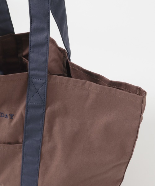 URBAN RESEARCH Sonny Label(アーバンリサーチサニーレーベル)の「SLEEPY WEEKDAY TOTEBAG(トートバッグ・レディース・ネイビー/ブラウン系その他/グリーン・ONE)」の12枚目の写真