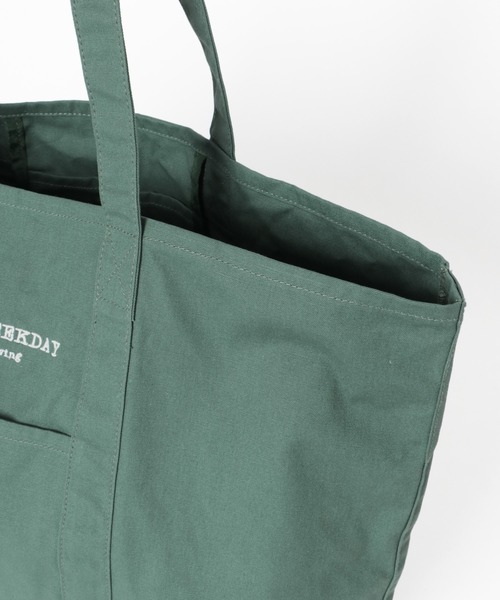 URBAN RESEARCH Sonny Label(アーバンリサーチサニーレーベル)の「SLEEPY WEEKDAY TOTEBAG(トートバッグ・レディース・ネイビー/ブラウン系その他/グリーン・ONE)」の16枚目の写真