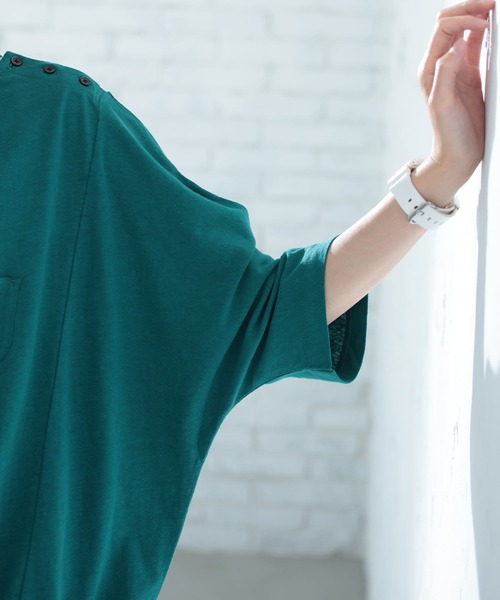 soulberry(ソウルベリー)の「夏をさらり着こなすプルオーバー(Tシャツ/カットソー・レディース・グリーン・L/M/5L/4L/3L/LL)」の17枚目の写真