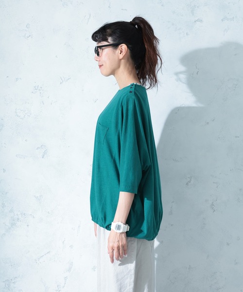soulberry(ソウルベリー)の「夏をさらり着こなすプルオーバー(Tシャツ/カットソー・レディース・グリーン・L/M/5L/4L/3L/LL)」の11枚目の写真