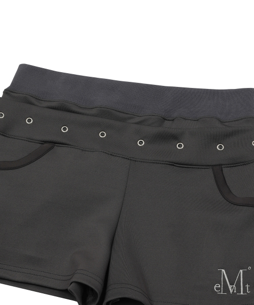MUCENT（ムセント）の「プレルードアイレットポイントバンディングショーツ（その他パンツ・レディース・ダークグレー・FREE）」の5枚目の写真