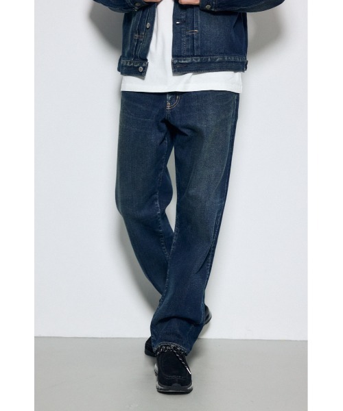 AZUL by moussy(アズールバイマウジー)の「【セットアップ対応】AZUL DENIM ルーズストレート デニム ジーンズ ロングパンツ(デニムパンツ・メンズ・ワンウォッシュ/ブルー・34inch/32inch/30inch/28inch)」の19枚目の写真
