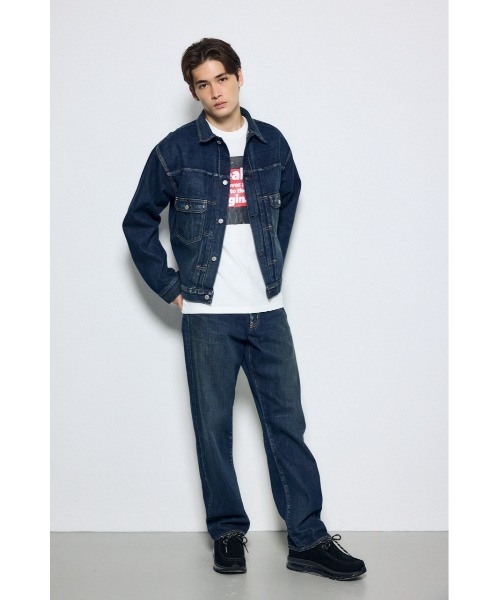 AZUL by moussy(アズールバイマウジー)の「【セットアップ対応】AZUL DENIM ルーズストレート デニム ジーンズ ロングパンツ(デニムパンツ・メンズ・ワンウォッシュ/ブルー・34inch/32inch/30inch/28inch)」の20枚目の写真