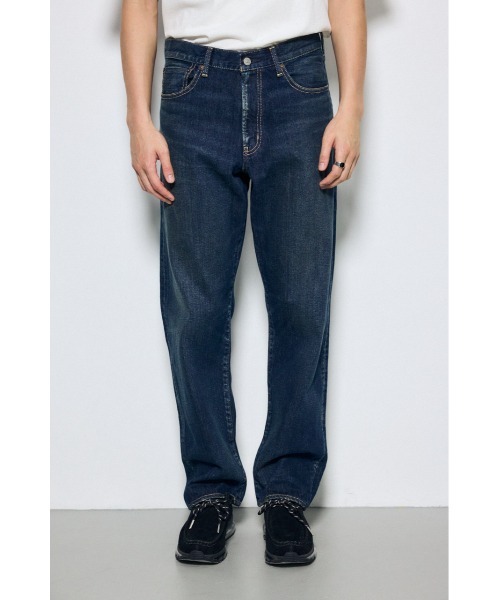 AZUL by moussy(アズールバイマウジー)の「【セットアップ対応】AZUL DENIM ルーズストレート デニム ジーンズ ロングパンツ(デニムパンツ・メンズ・ワンウォッシュ/ブルー・34inch/32inch/30inch/28inch)」の14枚目の写真