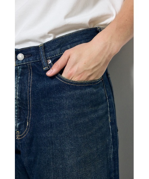 AZUL by moussy(アズールバイマウジー)の「【セットアップ対応】AZUL DENIM ルーズストレート デニム ジーンズ ロングパンツ(デニムパンツ・メンズ・ワンウォッシュ/ブルー・34inch/32inch/30inch/28inch)」の7枚目の写真