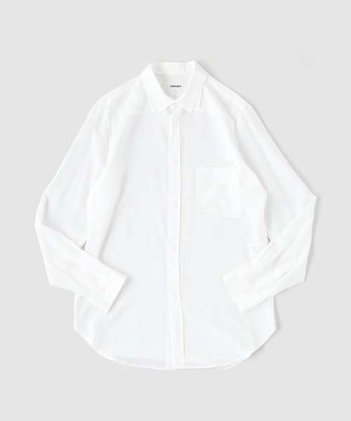 sulvam(サルバム)の「SULVAM / サルバム RAYON DOUBLE COLLAR SH(シャツ/ブラウス・メンズ・ホワイト/ブラック・SMALL/MEDIUM)」の1枚目の写真