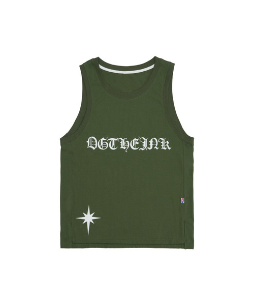 HANG OUTの「X タトゥーイズム オジダインク スリーブレス (カーキ)(Tシャツ/カットソー・メンズ・カーキ・MEDIUM/LARGE/X-LARGE)」の1枚目の写真