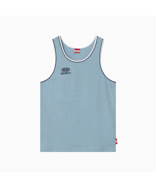MENASOO(ミナス)の「Signature Double Binding Sleeveless Top_Skyblue(Tシャツ/カットソー・レディース・スカイブルー・F)」の1枚目の写真
