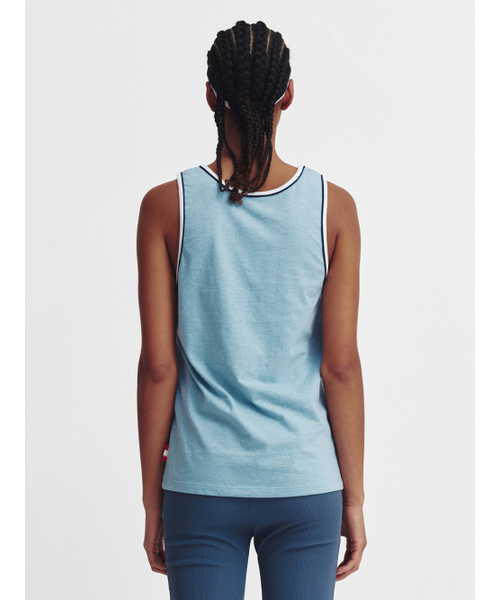 MENASOO(ミナス)の「Signature Double Binding Sleeveless Top_Skyblue(Tシャツ/カットソー・レディース・スカイブルー・F)」の5枚目の写真