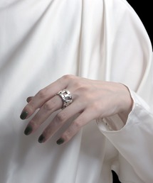 YArKA（ヤーカ）の「【YArKA/ヤーカ】3line belt ring [oybrs] / 3ラインベルトリング（リング）」