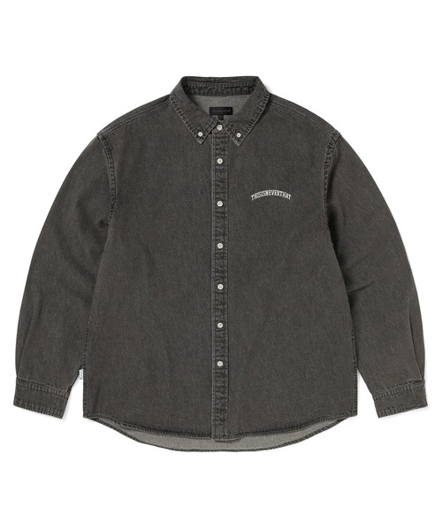 thisisneverthat(ディスイズネバーザット)の「Washed Denim Shirt(シャツ/ブラウス・メンズ・レッド/ダークブラウン/インディゴブルー・M/L/S/XL)」の1枚目の写真
