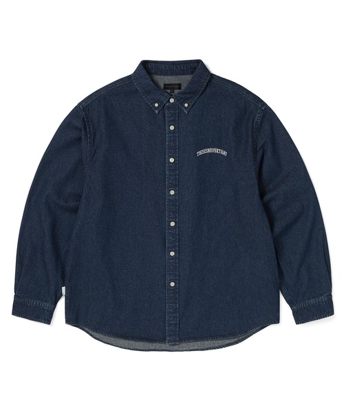 thisisneverthat(ディスイズネバーザット)の「Washed Denim Shirt(シャツ/ブラウス・メンズ・レッド/ダークブラウン/インディゴブルー・M/L/S/XL)」の2枚目の写真