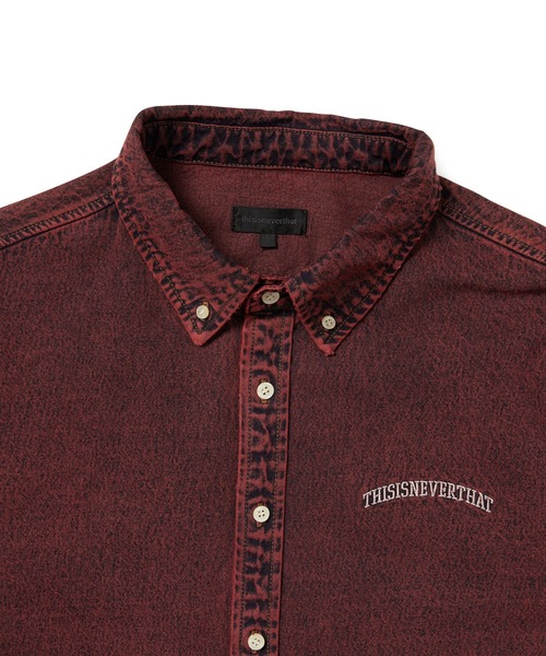 thisisneverthat(ディスイズネバーザット)の「Washed Denim Shirt(シャツ/ブラウス・メンズ・レッド/ダークブラウン/インディゴブルー・M/L/S/XL)」の8枚目の写真