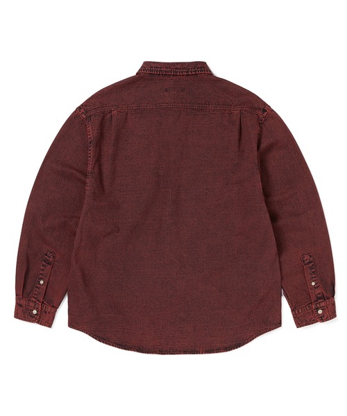 thisisneverthat(ディスイズネバーザット)の「Washed Denim Shirt(シャツ/ブラウス・メンズ・レッド/ダークブラウン/インディゴブルー・M/L/S/XL)」の9枚目の写真