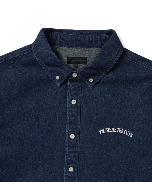 thisisneverthat(ディスイズネバーザット)の「Washed Denim Shirt(シャツ/ブラウス・メンズ・レッド/ダークブラウン/インディゴブルー・M/L/S/XL)」の6枚目の写真