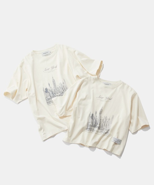 niko and...(ニコアンド)の「【WILLIAM B.ELIOTT】NYCTシャツ(Tシャツ/カットソー・レディース・オフホワイト/ブラウン・MEDIUM/LARGE)」の10枚目の写真