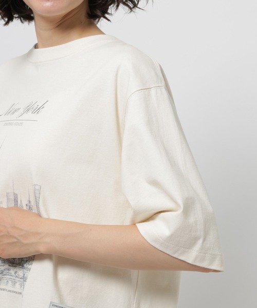 niko and...(ニコアンド)の「【WILLIAM B.ELIOTT】NYCTシャツ(Tシャツ/カットソー・レディース・オフホワイト/ブラウン・MEDIUM/LARGE)」の21枚目の写真