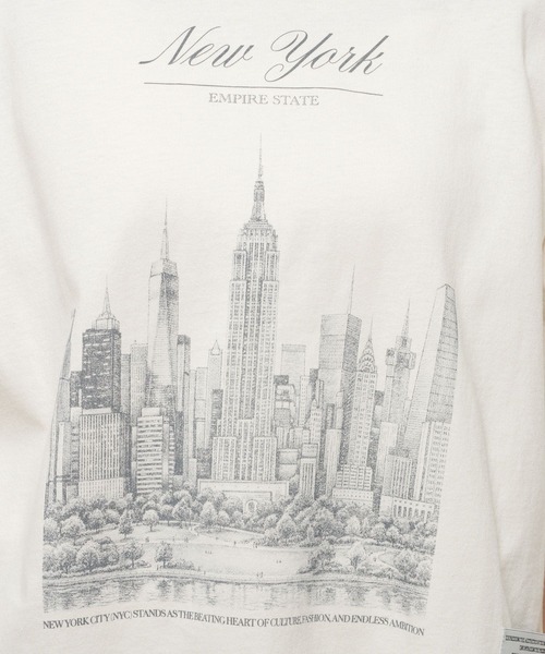 niko and...(ニコアンド)の「【WILLIAM B.ELIOTT】NYCTシャツ(Tシャツ/カットソー・レディース・オフホワイト/ブラウン・MEDIUM/LARGE)」の16枚目の写真