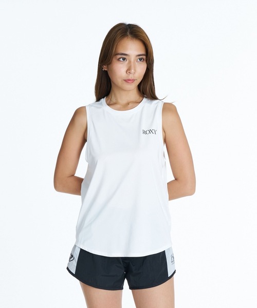 ROXY(ロキシー)の「ROXY FITNESS EARTHY CRISP TANK バックスリットタンクトップ /速乾/UVカット/水陸両用 【2026年秋冬モデル】/ロキシー(タンクトップ・レディース・ブラック系その他/ホワイト/ブラック・SMALL/MEDIUM/LARGE)」の11枚目の写真