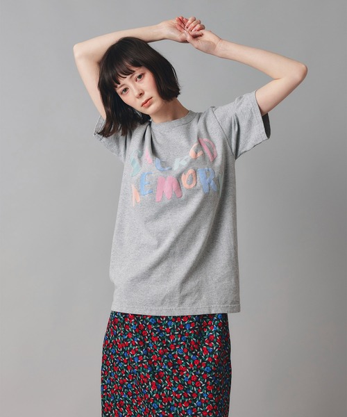 AT THE TRNK(アットザトランク)の「カラフルフロッキー プリント Tシャツ AT THE TRNK(Tシャツ/カットソー・レディース・グレー/ピンク・M)」の5枚目の写真