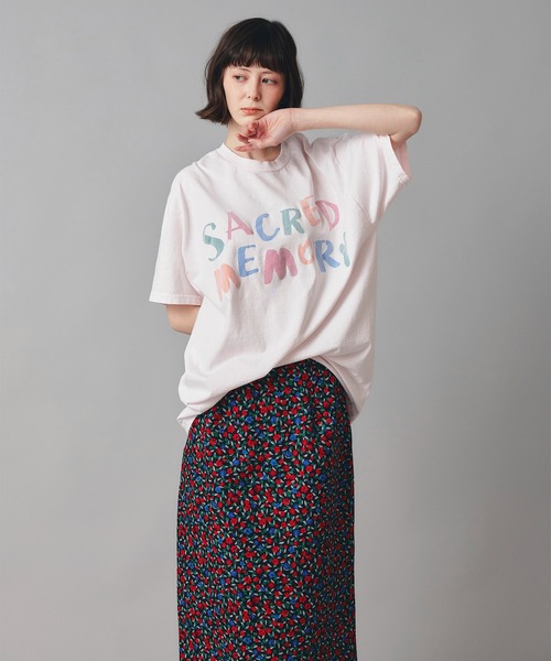 AT THE TRNK(アットザトランク)の「カラフルフロッキー プリント Tシャツ AT THE TRNK(Tシャツ/カットソー・レディース・グレー/ピンク・M)」の22枚目の写真