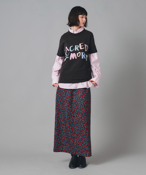 AT THE TRNK(アットザトランク)の「カラフルフロッキー プリント Tシャツ AT THE TRNK(Tシャツ/カットソー・レディース・グレー/ピンク・M)」の21枚目の写真