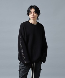 DANKE SCHON | DankeSchon/ダンケシェーン/COTTON WJQ STUDS CREWNECK(ニット/セーター)