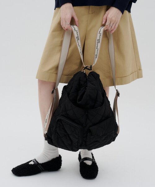 CIAOPANIC TYPY(チャオパニックティピー)の「:ZOZO限定【MumME】肩掛け/リュック使用可能!多収納2WAYBAG(バックパック/リュック・レディース・ホワイト/ブラック/キャメル・ONE SIZE)」の1枚目の写真