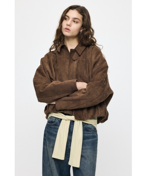 MOUSSY(マウジー)の「【26年AW新作】F/SUEDE PUFFER ブルゾン(ブルゾン・レディース・ブラウン/ネイビー/カーキ・FREE)」の8枚目の写真