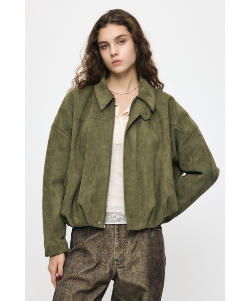 MOUSSY(マウジー)の「【26年AW新作】F/SUEDE PUFFER ブルゾン(ブルゾン・レディース・ブラウン/ネイビー/カーキ・FREE)」の11枚目の写真