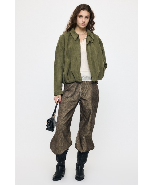 MOUSSY(マウジー)の「【26年AW新作】F/SUEDE PUFFER ブルゾン(ブルゾン・レディース・ブラウン/ネイビー/カーキ・FREE)」の12枚目の写真