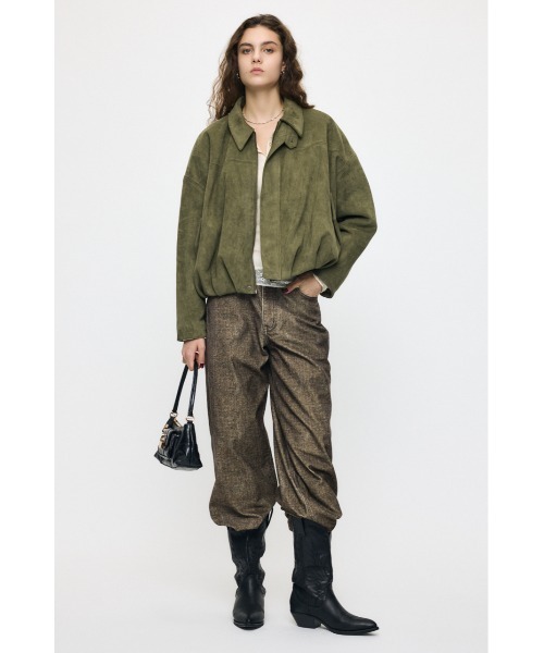 MOUSSY(マウジー)の「【26年AW新作】F/SUEDE PUFFER ブルゾン(ブルゾン・レディース・ブラウン/ネイビー/カーキ・FREE)」の13枚目の写真