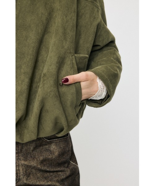 MOUSSY(マウジー)の「【26年AW新作】F/SUEDE PUFFER ブルゾン(ブルゾン・レディース・ブラウン/ネイビー/カーキ・FREE)」の19枚目の写真
