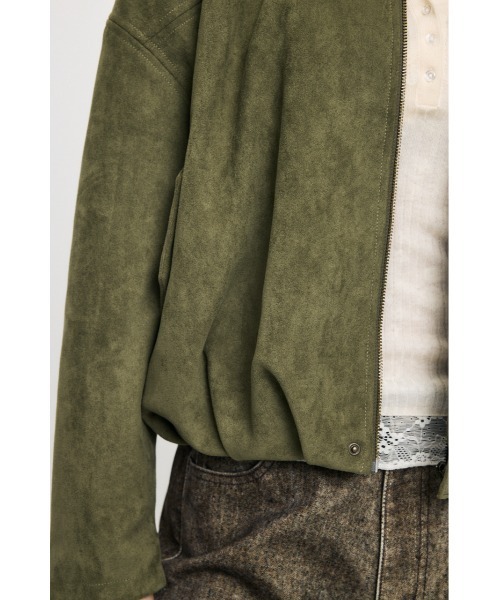 MOUSSY(マウジー)の「【26年AW新作】F/SUEDE PUFFER ブルゾン(ブルゾン・レディース・ブラウン/ネイビー/カーキ・FREE)」の20枚目の写真